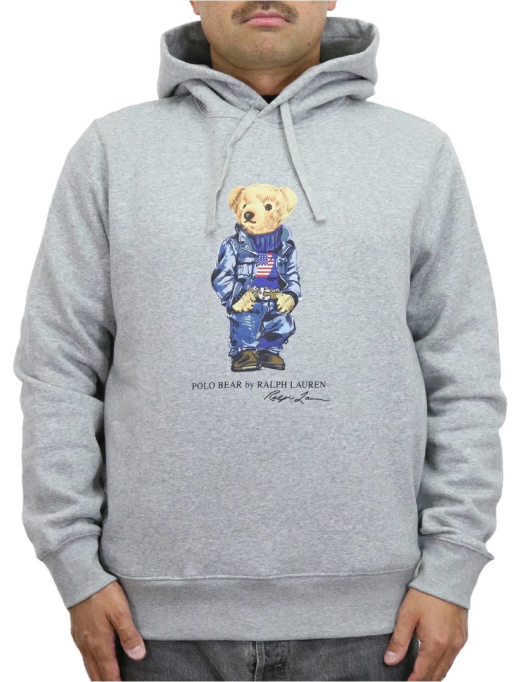 Polo Ralph Lauren Men's Polo Bear Fleece Hoodie Sz XXL cotton-blend